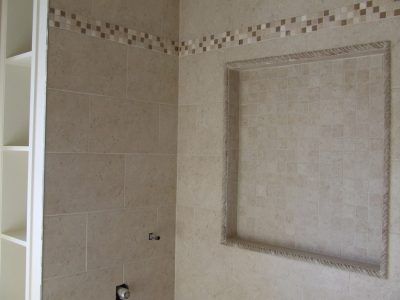 Toronto bathroom renovation feature tile installation