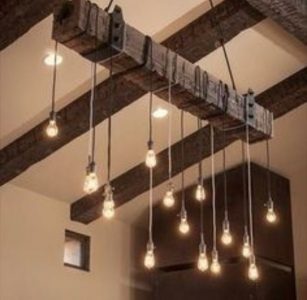 An attractive hanging light design feature of Milmin Design Build at Timna Restaurant commercial Renovations