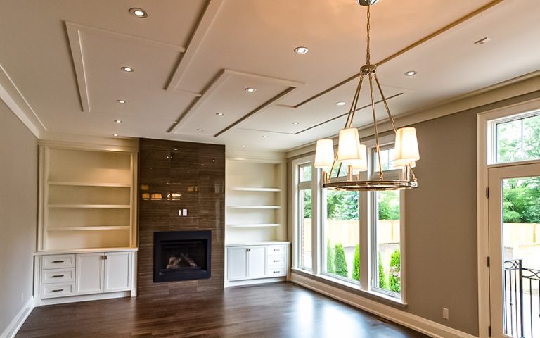 Custom Home Renovations Project in Toronto by Milman Design Build featuring wooden flooring, Light fixtures, molding's and more